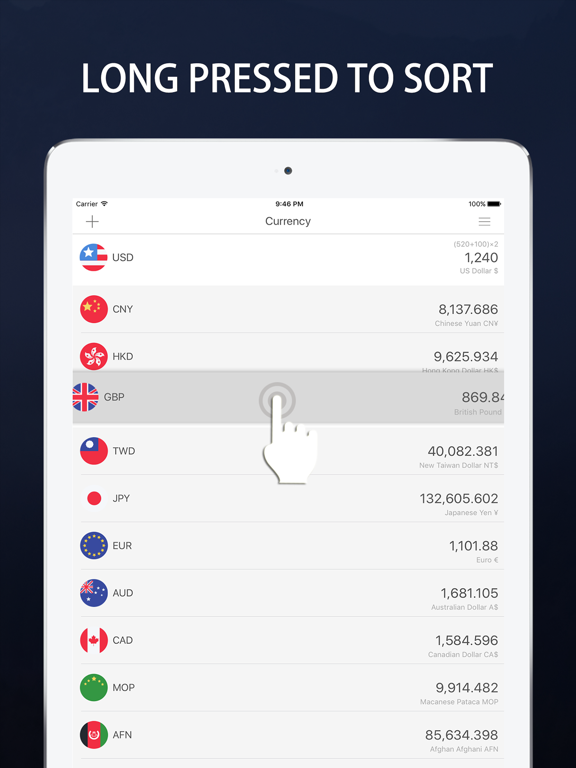 Currency Rate Converter - Free Currencies Exchange Calculator iPad screenshot