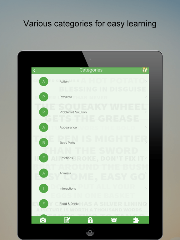 Screenshot #5 pour Idioms, Phrases & Proverbs