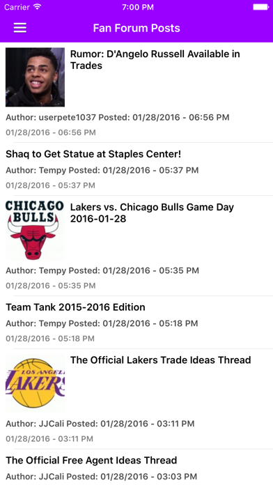 Screenshot #1 pour News Surge for Lakers News Free Edition