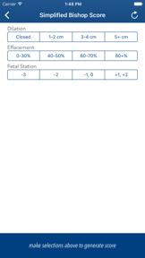 Bishop Score Calculator screenshot