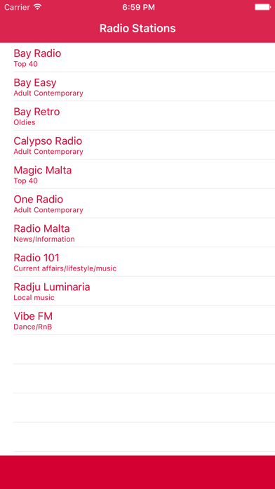 Screenshot #1 pour Radju Malta FM - Stream and listen to live online music, radio news channel and show with Maltese streaming player