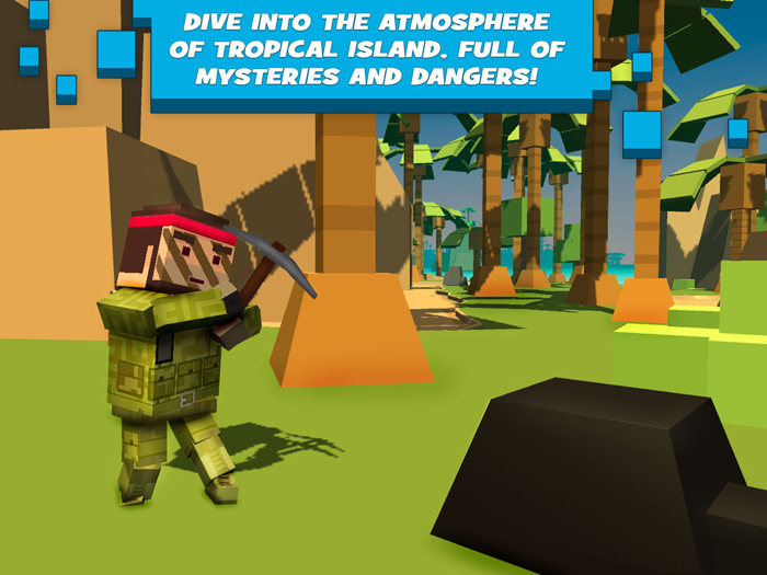 Top Down Island Survival Simulator 3D