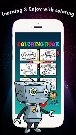 Game screenshot Coloring Book games free for children age 1-10: These cute robot transformer coloring pages provide hours of fun drawing or coloring activities apk