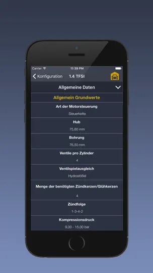 Screenshot von TechApp Für Audi auf dem iPhone 4