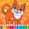 Cat Cartoon Paint and Coloring Book Learning Skill - Fun Games Free For Kids