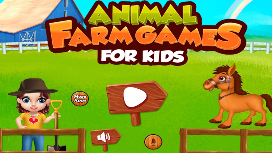 Animal Farm Games For Kids : animals and farming activities in this game for kids and girls - FREE - 1.0.1 - (iOS)