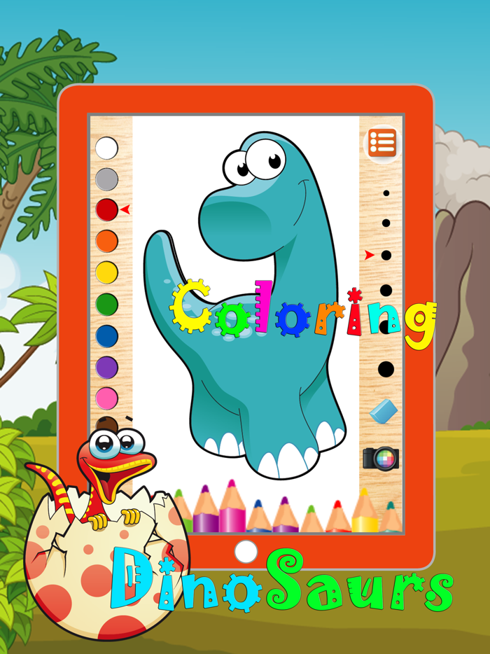 Dinosaur Coloring Pages Game Free For Kindergarten