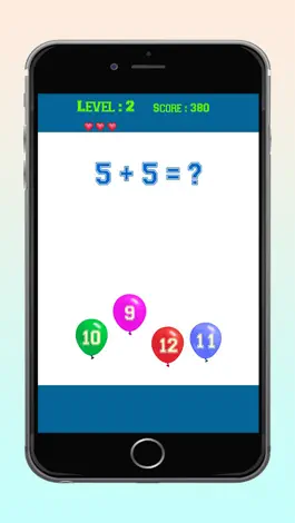 Game screenshot воздушный шар Математические дополнения Ответ Викторина игры для детей apk