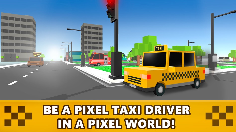 #1. Pixel Loop Taxi Race 3D (iOS) 由: Tayga Games OOO