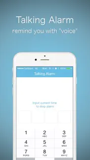 talking alarm clock -free app with speech voice iphone screenshot 2