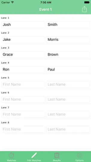 Screenshot von Team Split - The Ultimate Team Timer auf dem iPhone 4