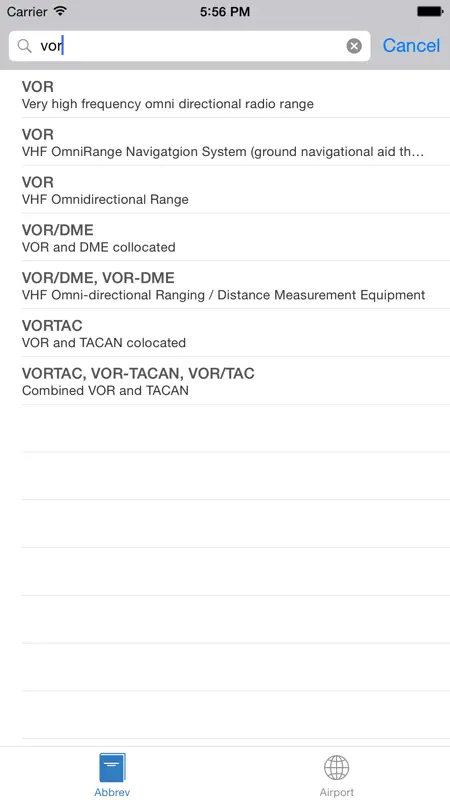 AviationABB - Aviation Abbreviation and Airport Code screenshot 2 of 5