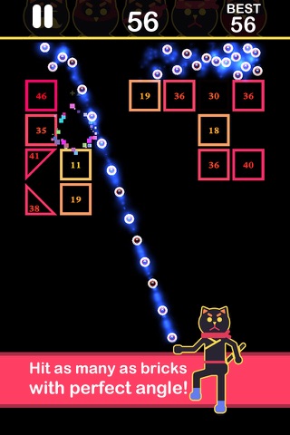 Ballz of ninja cats - shooter games screenshot 2