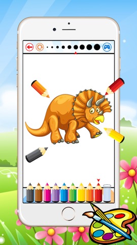 恐竜ドラゴンのぬりえ - 子供のための無料のゲームを描く、ディノペイントと色のゲーム良いですのおすすめ画像3