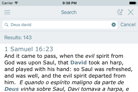 Portuguese English Bilingual Bible (Bíblia Almeida - King James Bible) screenshot 4