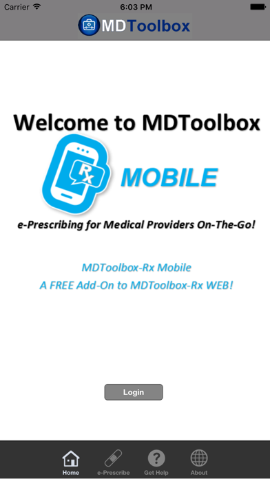 Screenshot 1 of MDToolbox Rx App