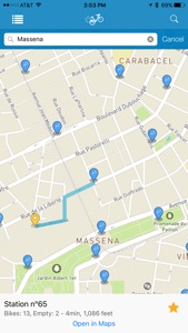 Velo Bleu Nice - Official Application, rent a bike in no time. screenshot #2 for iPhone