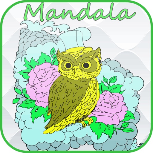 Mandala Coloring Page For Adult : Best Colors Therapy Stress Relieving Book Free icon