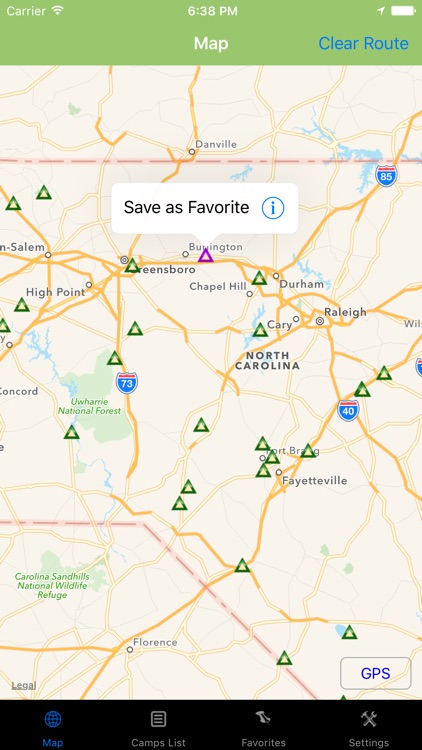 North Carolina – Camping & RV spots