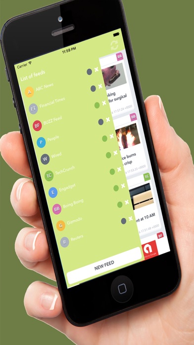 Screenshot #1 pour Rss Feed + +  All of Your News Blogs And RSS Feed in One Free Reader App