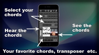 Screenshot #2 pour 120 Piano Chords LR