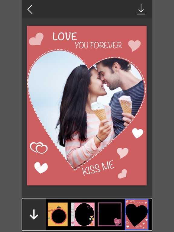 Valentine's Day Photo Frame - Romantic Picture Frames & Photo Editorのおすすめ画像1