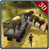 動物園の動物の輸送トラック - このドライビングシミュレータゲームでドライバ輸送貨物自動車