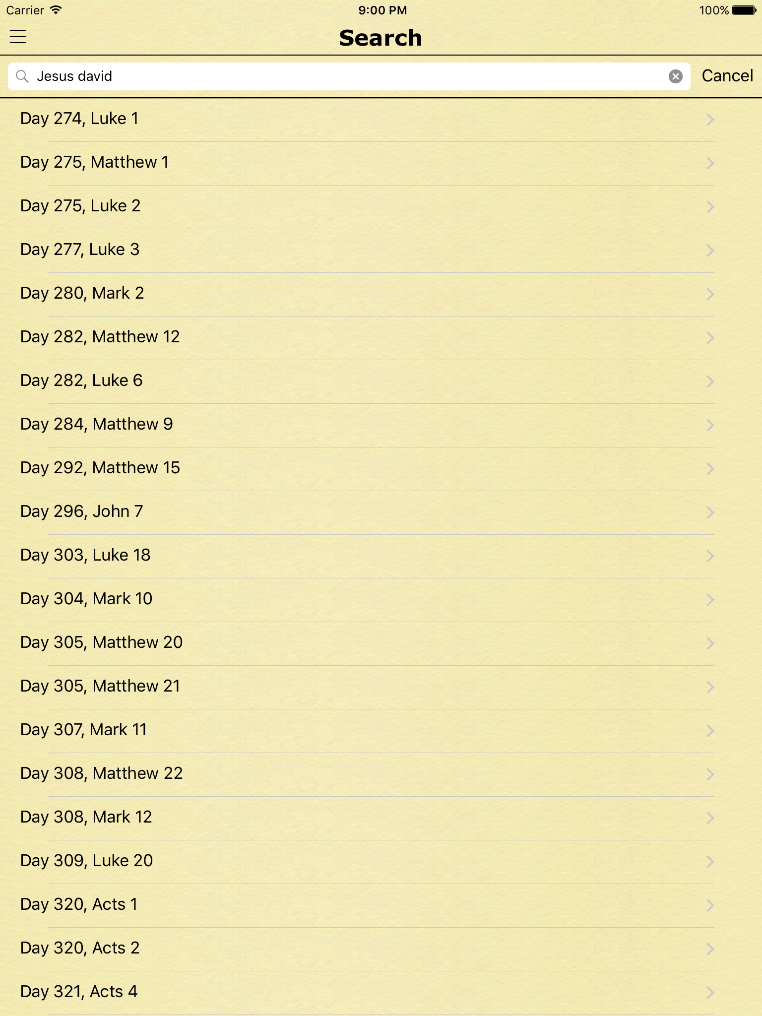 Chronological Bible in a Year - KJV Daily Reading