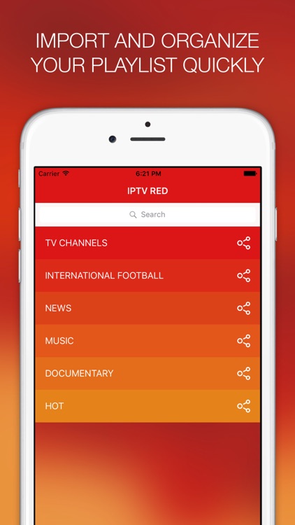 IPTV Red - App #1 for TV channels in streaming