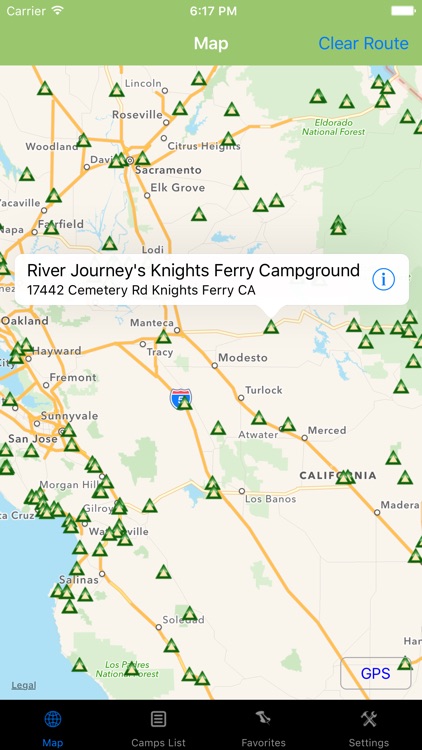 California – Camping & RV spots