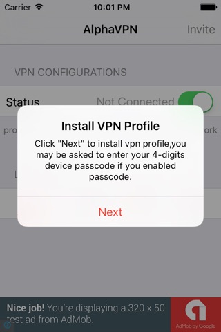 AlphaVPN - unlimited free vpn master screenshot 2