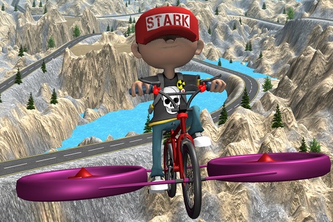 BMX Mountain Bicycle Copter Free screenshot 4