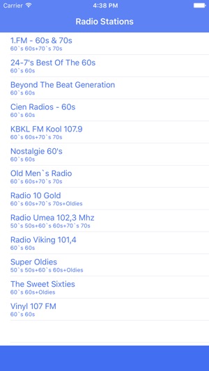 Radio Channel Sixties FM Online Streaming on the App Store