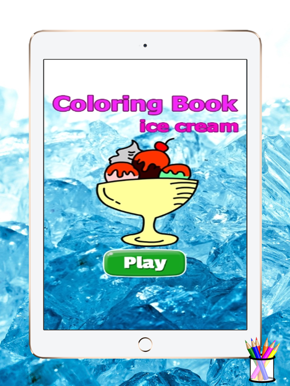 ice cream coloring book for kids iPad screenshot
