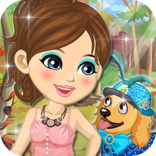 Dora and her dog - Barbie doll Beauty Games Free Kids Games icon