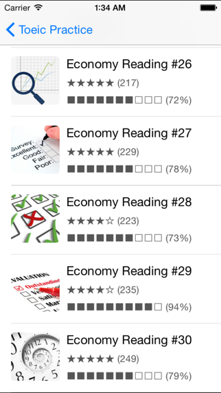 Screenshot #1 pour Toeic reading and grammar with 2000 questions