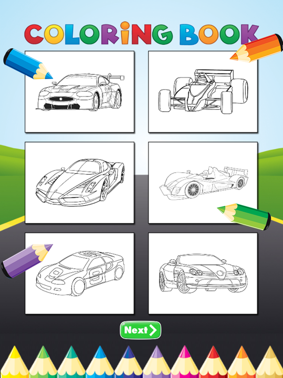 赛车运动图画书 - 绘画车辆游戏高清，都在1系列免费为儿童のおすすめ画像5