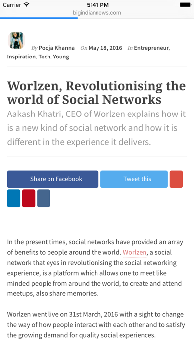 Startup News India - Venture Capital, Angels & Entrepreneurship - Big Indian News iPhone screenshot 4 - News app