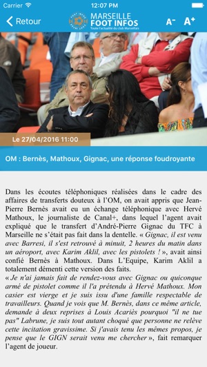 Marseille Foot Infos : toute l'actualité du club phoceen - O(圖2)-速報App