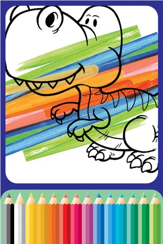 Dinosaurs Village coloring page for boys Seventh Edition screenshot 2
