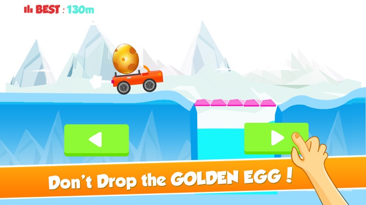 Tiny Car on Risky Road Adventure - Don't Fall the Big Golden Egg