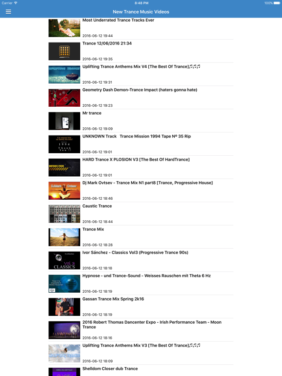 Trance Music Free - Discover New Dance Music via Radio, DJ Updates & Videos iPad screenshot