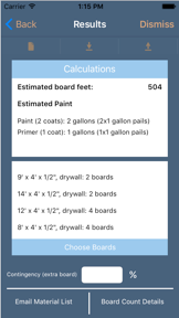 Drywall Calculator Lite screenshot