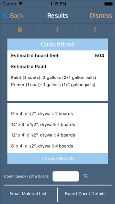 Drywall Calculator Lite screenshot 1