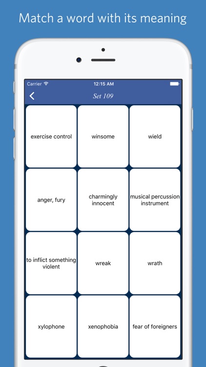 Educated Vocabulary List - quiz, flashcard and match game screenshot-4