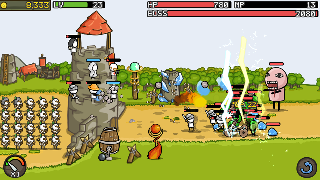 Grow Castle! iOS Mod IPA screenshot 1 - iOS game interface