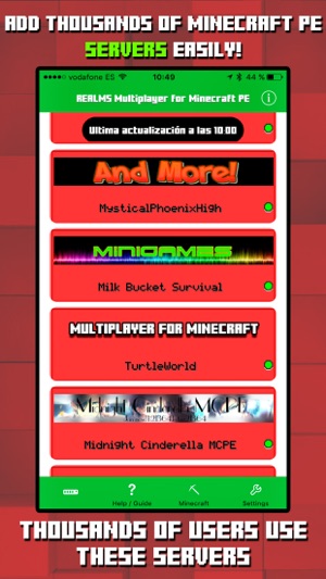 Multiplayer Servers Mods For Minecraft Pe On The App Store