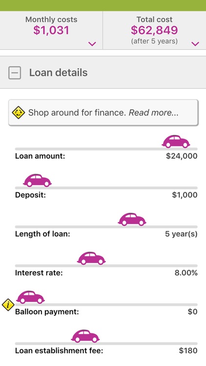 MoneySmart Cars screenshot-3