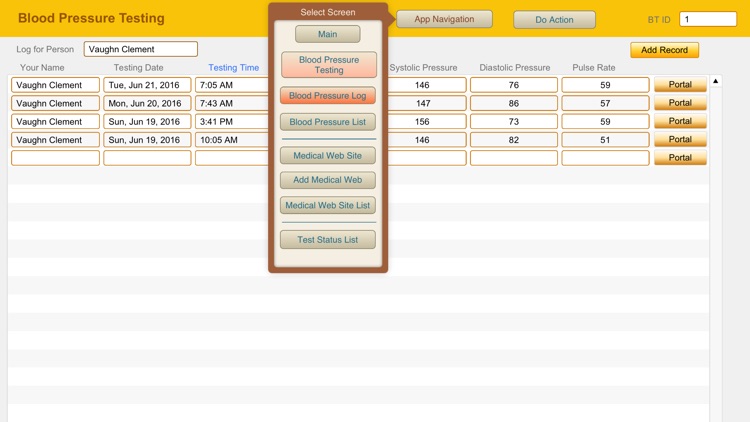 Blood Pressure Logbook