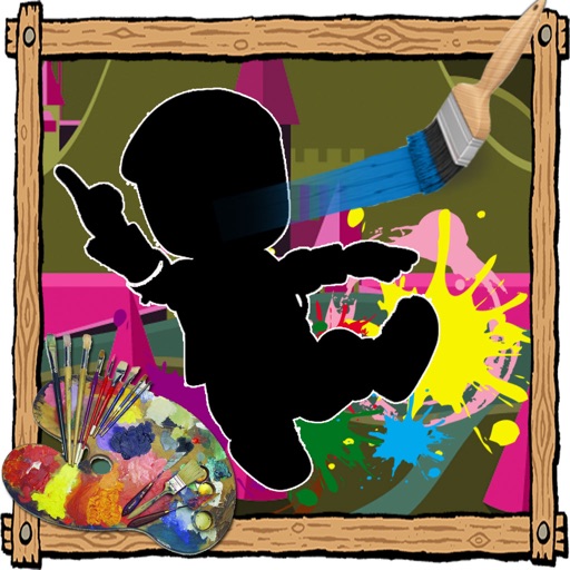 Paint Fors Kids Games NINJA HATTORIs Edition iOS App
